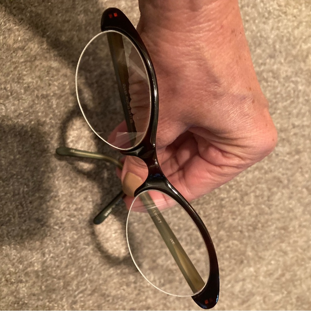 Oliver Peoples Womens reader style glasses. Have prescription lenses.